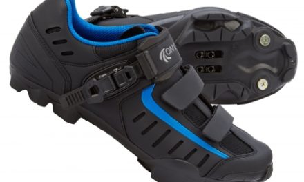 On Gear Cykelsko XC MTB – Matsort med blå detaljer