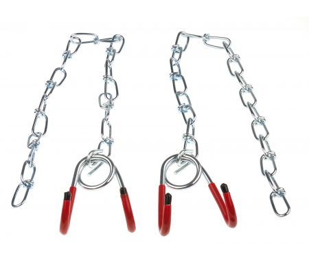 Ophængskroge med kæde 2 stk