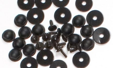 Ortlieb skruesæt universelt, 12 skruer og plastik møtrikker