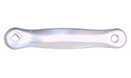 Pedalarm venstre i aluminium 170 mm lang – Sølv
