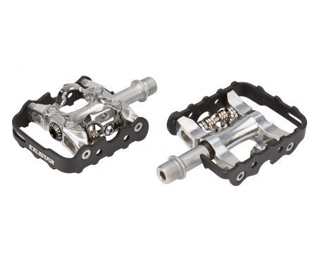 Pedaler Exustar Combi Lux Alm/SPD CNC aluminium