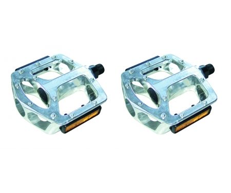 Pedaler Point Mono Block sølv til BMX