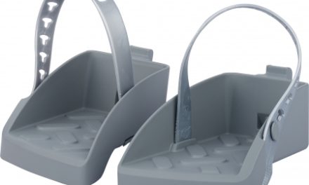 Polisport Guppy Mini fodstøtter med remme – Lysegrå