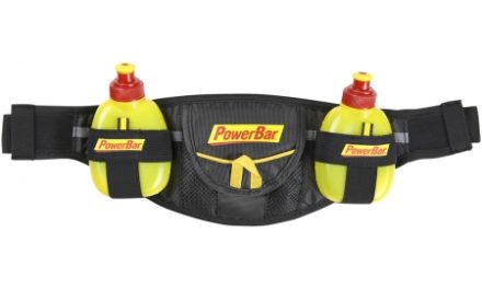 Powerbar – Bæltetaske – Sort/Gul – inklusiv 2 gel flasker