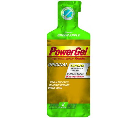 Powerbar Powergel – grøn æble med koffein 41 gram