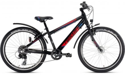 Puky – Drengecykel – Crusader 24-8 Alu light – 24" med 8 gear – Sort/rød