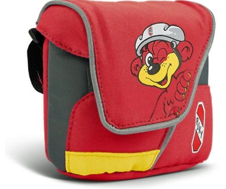 Puky – Styrtaske – Rød/gul med bjørn