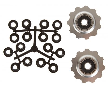 Pulleyhjul 11 tands i aluminium sølv med lukkede lejer – Shimano 9 og 10 gear