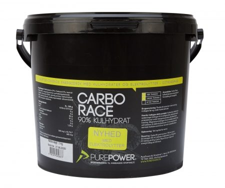 PurePower Carbo Race Elektrolyt – Energidrik – Citrus – 3 kg
