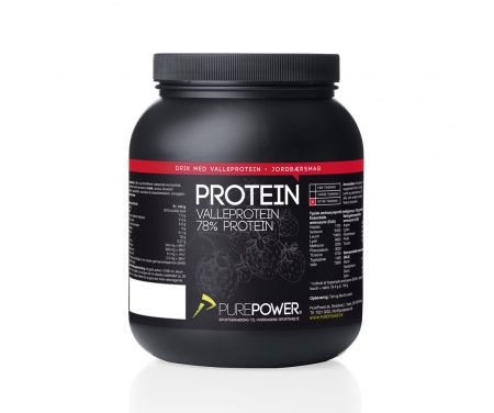 PurePower Proteinpulver – Valleproteindrik – Jordbær 1 kg