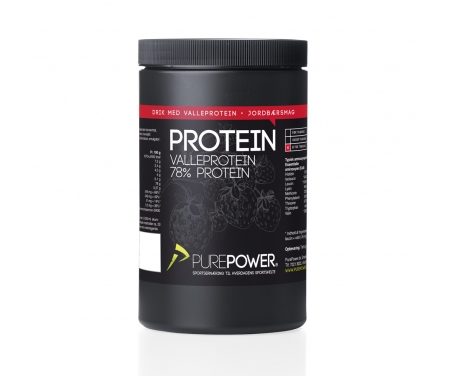 PurePower Proteinpulver – Valleproteindrik – Jordbær 325 gram