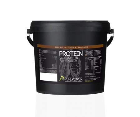 PurePower Proteinpulver – Valleproteindrik – Kakao 3 kg