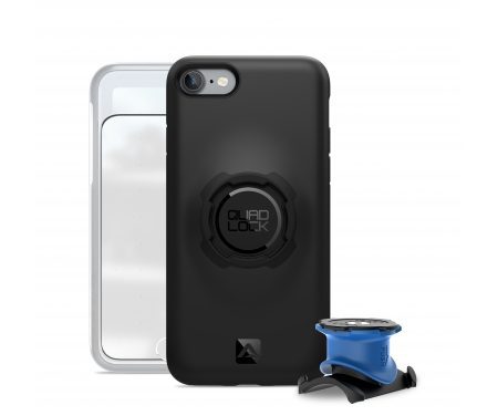 Quad Lock – Bike kit – Cover, frontcover og beslag til styr/frempind – Til iPhone 7 og 8