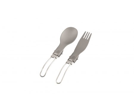 Robens Folding Alloy Cutlery Set – Foldbart Bestiksæt – Grå