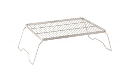 Robens Lassen Grill Trivet Combo L – grill og bålstativ – 43.5 x 32 x 16.5 cm – Grå