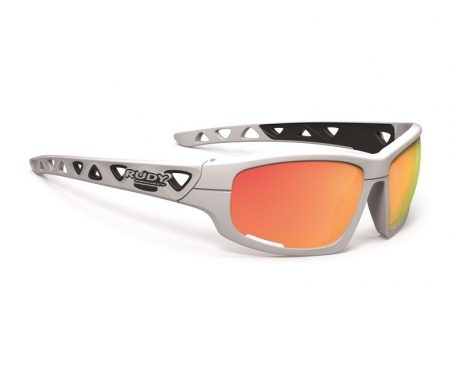 Rudy Project Airgrip – Cykel- og Fritidsbrille – Hvid med orange glas