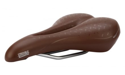 Sadel Tioga model Fortis Aura Brun med gel