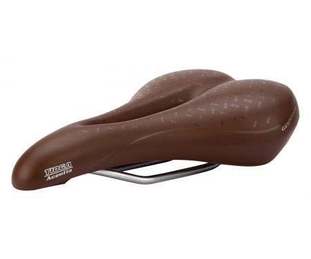 Sadel Tioga model Fortis Aura Brun med gel