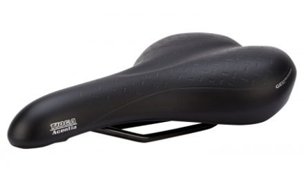 Sadel Tioga model Fortis Sort med gel