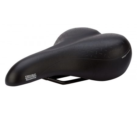 Sadel Tioga model Geminus Sort med gel