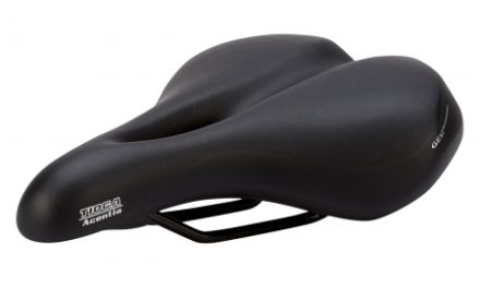 Sadel Tioga model Urbani Aura Sort med gel
