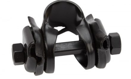 Sadelbeslag for rund sadelpind – Bespænding med 2 møtrikker