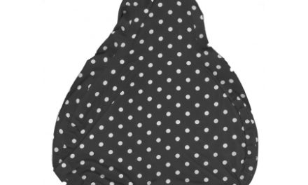 Sadelovertræk Selle Royal Katharina Sort med hvid prikker