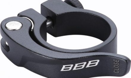 Sadelrørs klampe BBB med ø34,9mm sort med Quick Release i aluminium