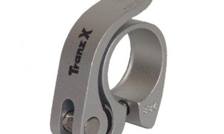 Sadelrørs klampe QR ø31,8mm sølv