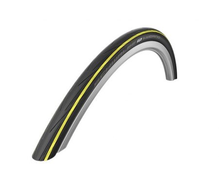 Schwalbe Lugano Kevlar-Guard Tråddæk – 700x25c – Sort/Gul