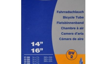 Schwalbe slange 14 x 1. 3/8 med almindelig ventil DV2
