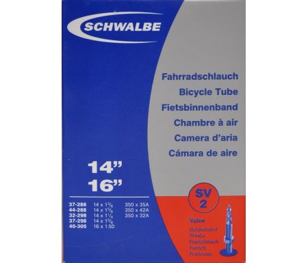 Schwalbe slange 14×1 3/8" Racer ventil SV2