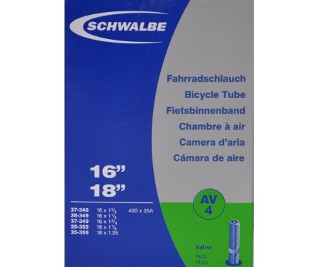 Schwalbe slange 16 x 1. 3/8 med Auto ventil AV4