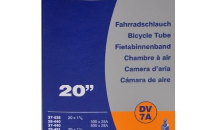 Schwalbe slange 20 x 1. 3/8 med almindelig ventil DV7A