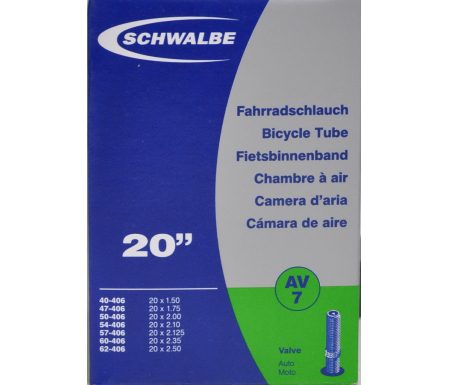 Schwalbe slange 20 x 1,50-2,50 med Auto ventil AV7