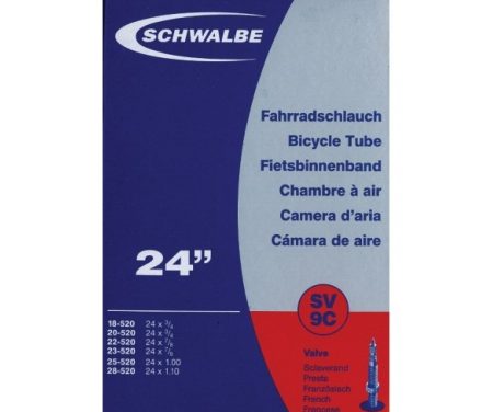 Schwalbe slange 24 x 0,75-1,10 med Racer ventil SV9C