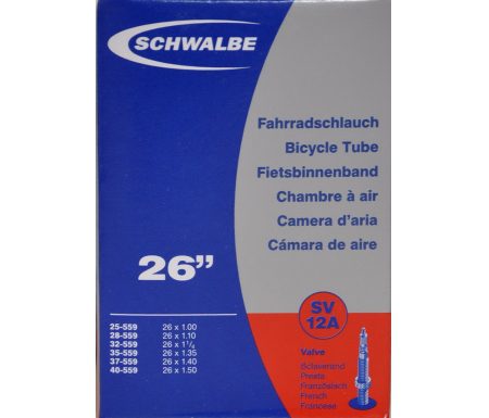 Schwalbe slange 26 x 1,00-1,50 med Racer ventil SV12A