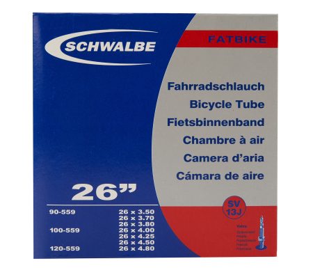 Schwalbe slange 26×3,50/4,80 med Racer ventil SV13J