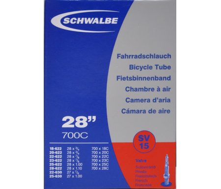 Schwalbe slange 700×18-28c med Racer ventil SV15