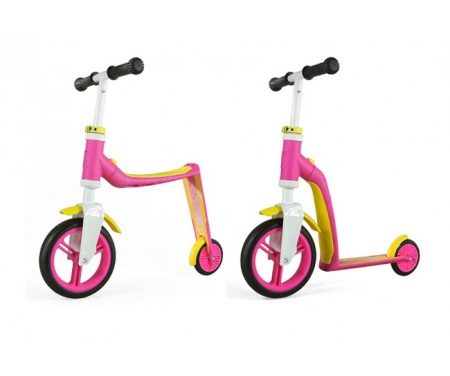 Scoot&Ride 2 i 1 løbehjul/løbecykel – Highwaybaby – Pink/Gul