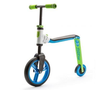Scoot&Ride 2 i 1 løbehjul/løbecykel – Highwaybuddy – Blå/grøn