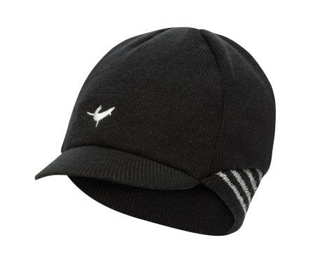 Sealskinz Belgian Style Cap – Vintercykelkasket – Sort/hvid