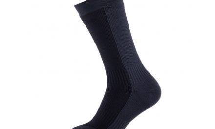 Sealskinz Mid Mid Hydrostop – Vandtætte cykelsokker – Sort/grå