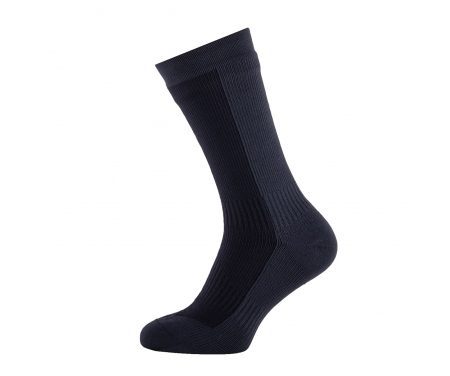 Sealskinz Mid Mid Hydrostop – Vandtætte cykelsokker – Sort/grå