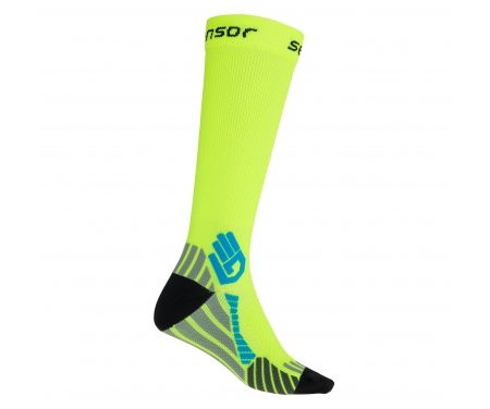 Sensor Compress – Kompressions cykelstrømper – Sort/neon