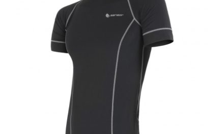 Sensor Coolmax Fresh – Svedundertrøje med korte ærmer til herrer – Sort