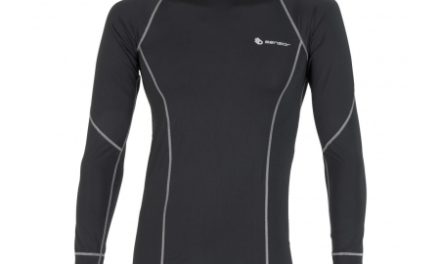 Sensor Coolmax Fresh – Svedundertrøje med lange ærmer til herrer – Sort