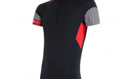 Sensor Cyklo Race – Cykeltrøje med korte ærmer – Sort med print