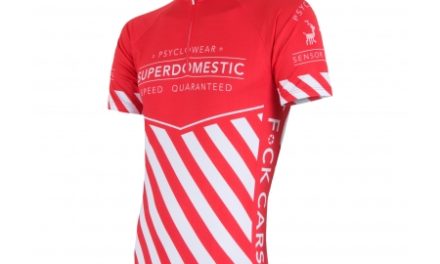 Sensor Cyklo Superdomestic – Cykeltrøje med korte ærmer – Rød/hvid