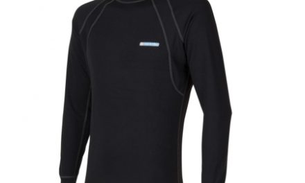 Sensor Double Face Evo – Svedundertrøje med lange ærmer til herrer – Sort